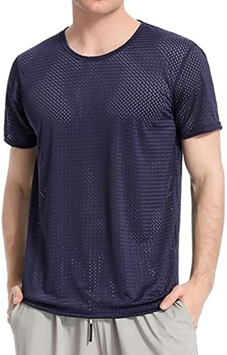 Мъжки t-shirt dPois Dry Fit С къс ръкав, Впитывающая Влагата, Тениски за активни спортни тренировки dPois
