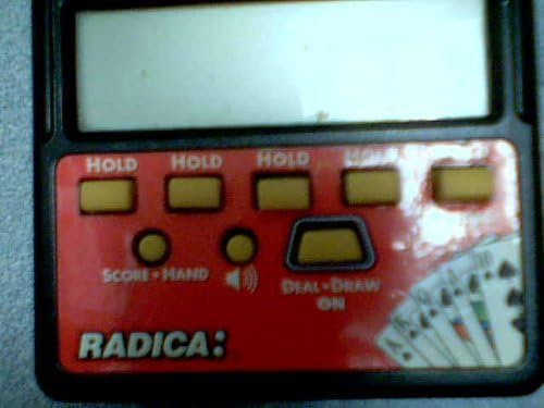 Модел Radica #517 Radica Bonus Poker и Radica Draw Poker Две игри в една преносима игра с LCD дисплей Модел #517
