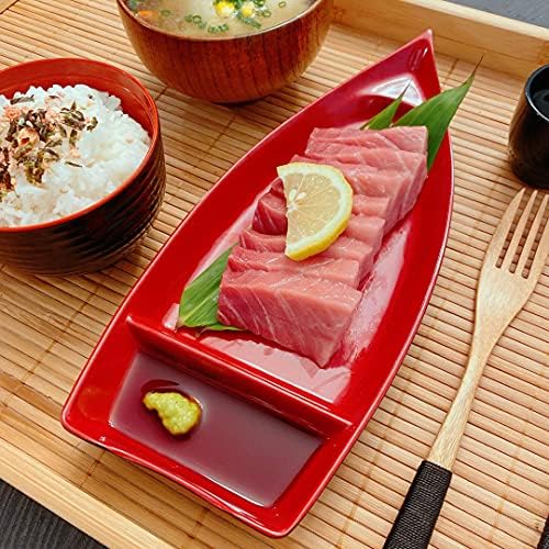 JapanBargain 2385, Комплект от 2 Суши-Лодочек, Японско Ястие за подаване на суши-Сашими, Чиния за закуски, Чиния