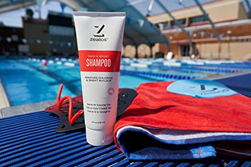 Хидратиращ формула на шампоана Zealios Swim & Sport Shampoo (8 унция) и Балсам за плаване (8 унция) Възстановява,