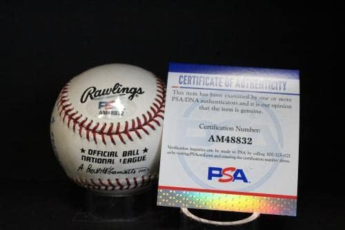 Лари Янсен Подписа (Надпис) Бейзболен Автограф Auto PSA/DNA AM48832 - Бейзболни топки с автографи