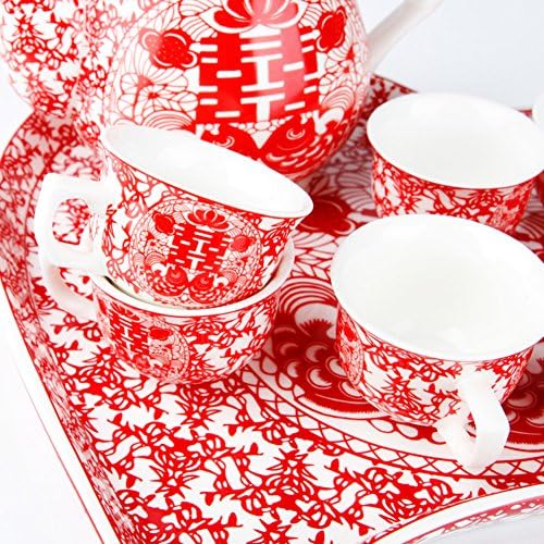 Чай чай (китайски стил] [креативна керамика] сватбен чайник сватбен чай-B