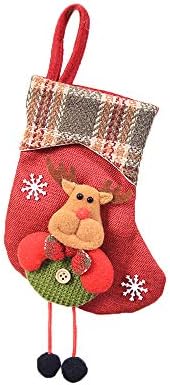 Декор Коледен Окачен Подарък От Бонбони Дядо Коледа-Коледна Елха Мини-Чорап Коледна Чанта Отглеждане Начало
