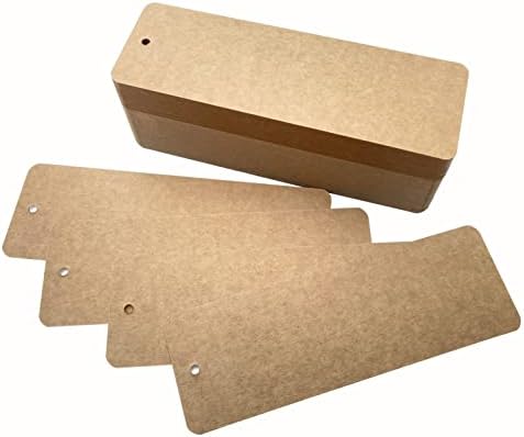 ITZAMNA Kraft Blank Отметки с дупка за детски занаяти собствените си ръце, Опаковка от 100