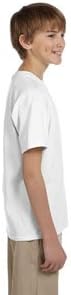 Тениска от Hanes Hanes Youth 52 грама, 50/50 EcoSmart - Бял - M - (Стил № 5370 - Оригинален стикер)