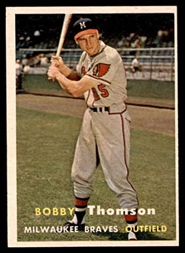 1957 Topps Baseball 262 Боби Томсън Отличен (5 от 10) за версия Mickeys Cards